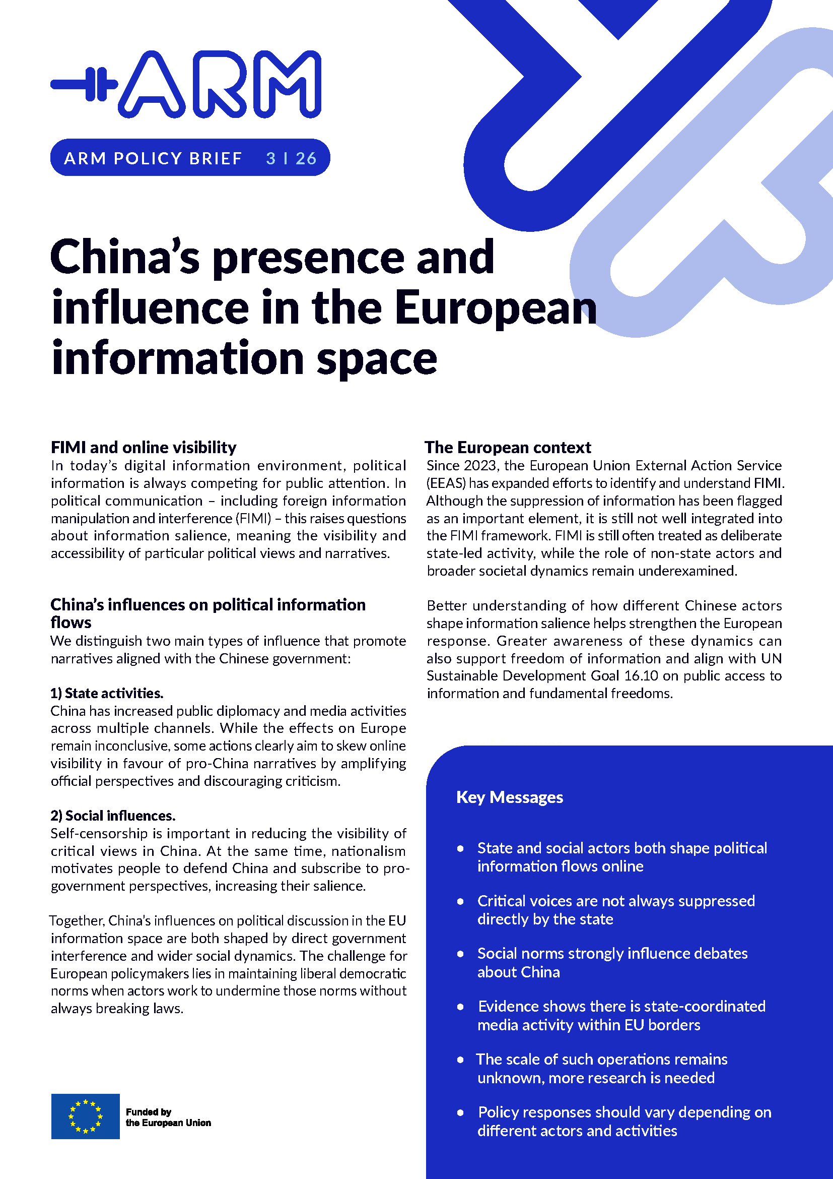 China’s presence and influence in the European information space