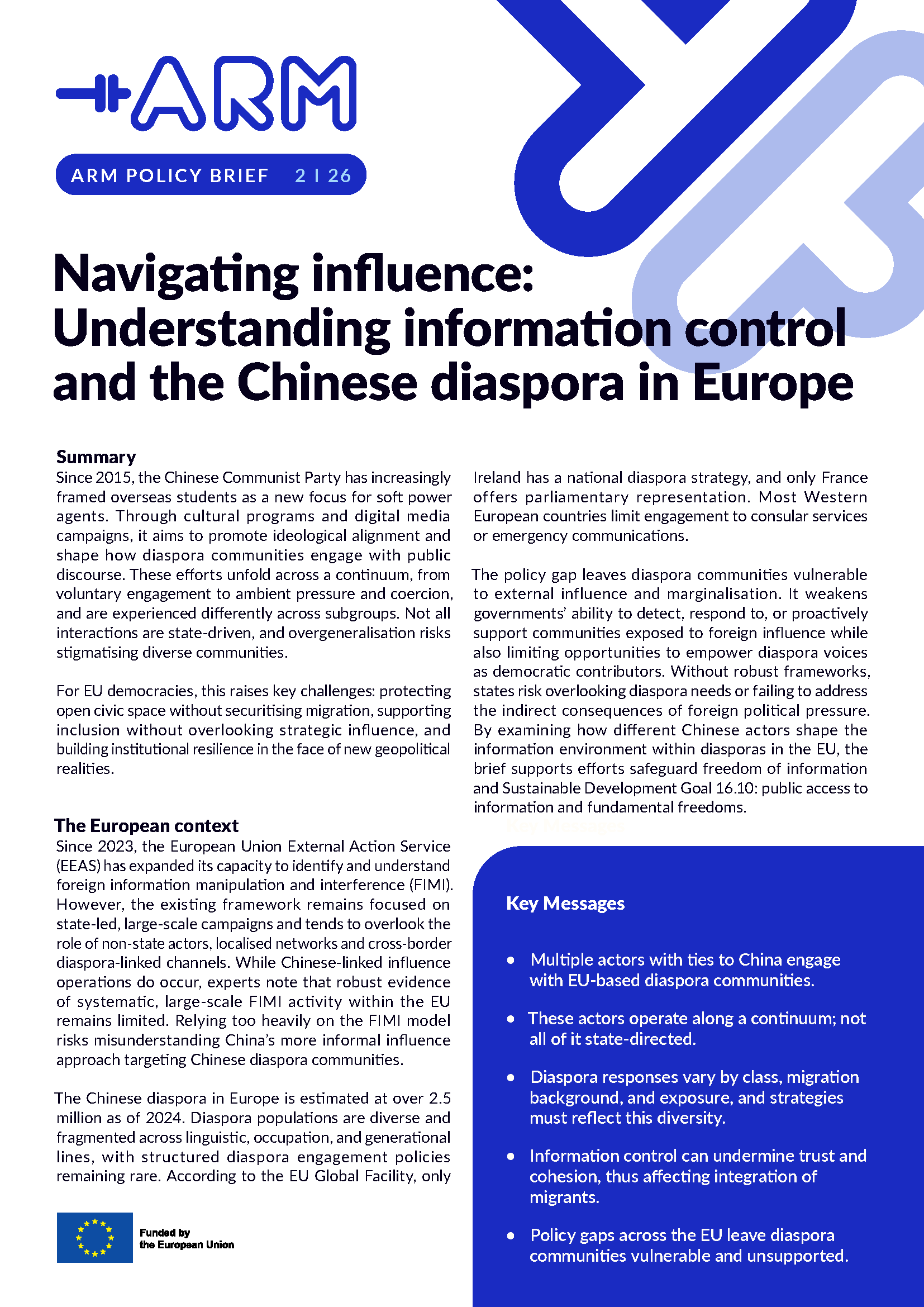 Navigating influence: Understanding information control and the Chinese diaspora in Europe