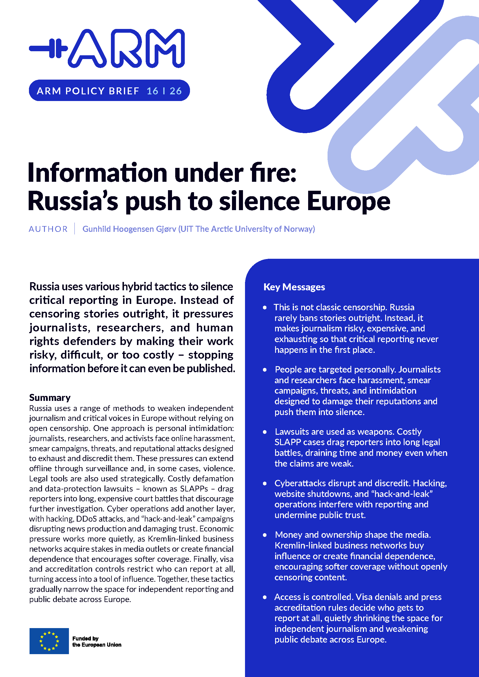 Information under fire: Russia’s push to silence Europe